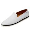 Italské pánské boty na řízení Ležérní letní pánské mokasíny z pravé kůže Mokasíny Lehké nazouvací lodní boty Módní volnočasová chůze Ploché