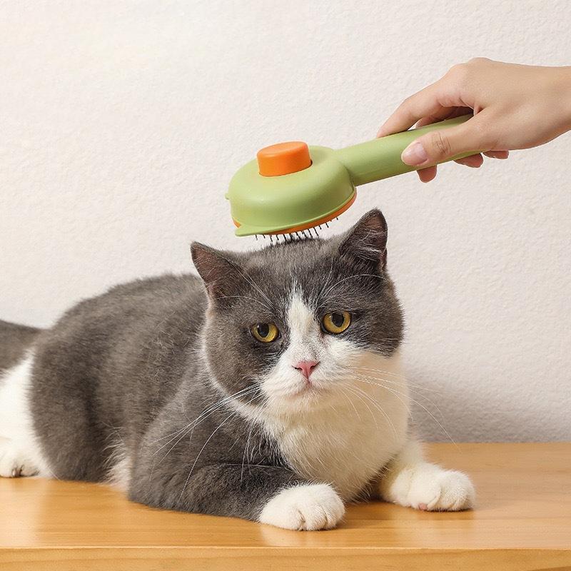 Pet Comb, Remove Loose Hair, Beauty Care, Steel Needle Massage, Comb Cat and Dog Hair, One-click Brushing Magic Tool, Pet Supplies