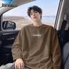 MARK FAIRWHALE Men's Heavyweight Cotton Long Sleeve Crew Neck T-Shirt
