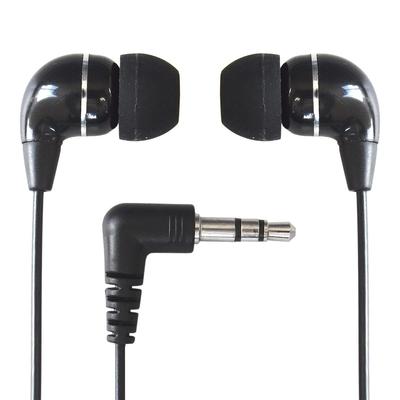 Dynamic Stereo 3m Cable for and Stereo Mini Closed-Type In-Ear Earphones, (Black), TV, Radio, Music, 3.5mm L-shaped Plug, FNT-EPS-2430BK