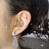 Vintage Crystal Hook Earrings Stylish Dangle Earrings with Feathered Motifs Suitable for Formal and Casual Wear