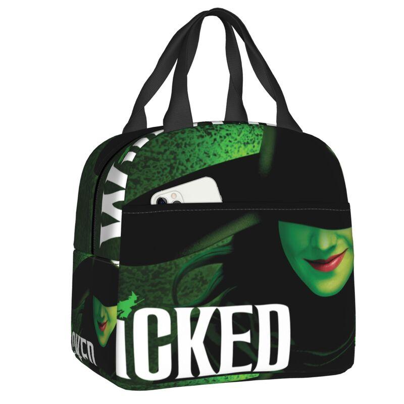 Custom W-Wickeds Hot New Thermal Insulated Lunch Bag Women Music Moive Portable Lunch Tote for Outdoor Picnic Storage Food Box
