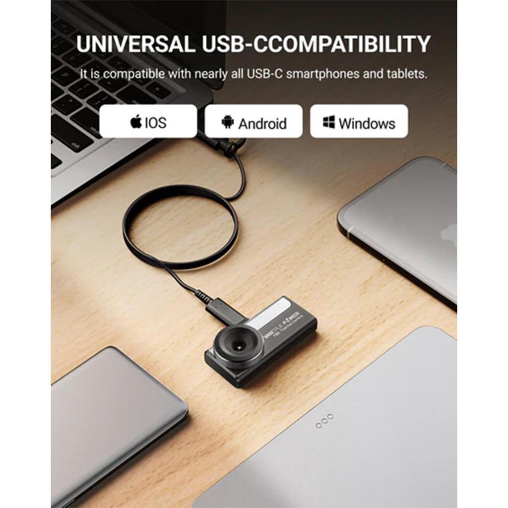 Vantrue TS2 Thermal Imaging Camera for Android iPhone iOS, 512×384 TISR Super Resolution Infrared Camera with USB-C, 25Hz