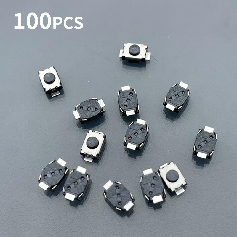 100Pcs 3*4*2Mm Micro Switch Button For C1 C2 C3 C4 C5 C6 C8 Car Remote Keys Tactile Push Button
