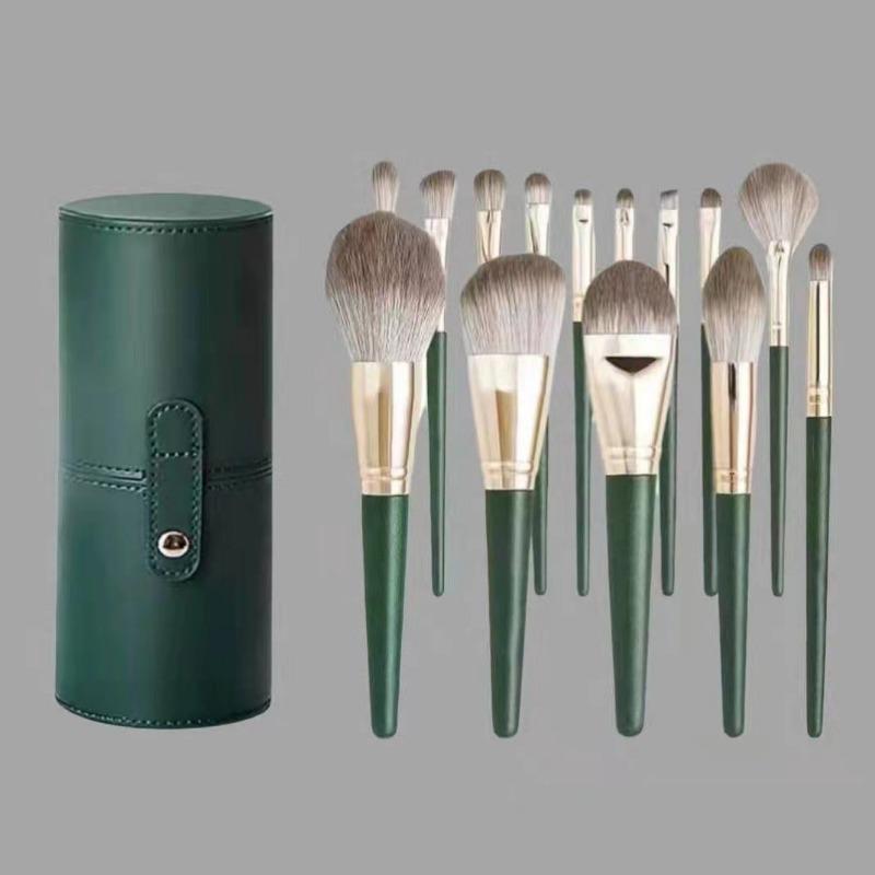 14 Pieces Soft-bristled Makeup Brush Set, Eye Shadow Powder Brush, Complete Makeup Set for Beginners