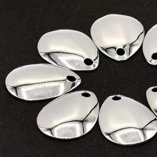 50Pcs Spinner Blades Bright Color Easy Spin Smooth Finish Wide Applications Anti-rust Fishing Attractor Compact Fishing Spoon Spinner