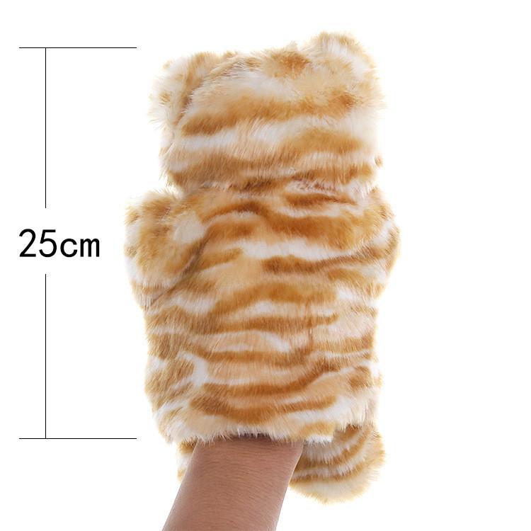 Cat Plush Soft Hand Puppet With Short Plush Material For Kids Play Storytelling
