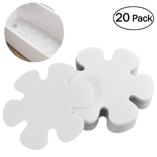 

20Pcs Flower Non-Slip Bathtub Mat Stickers Mold Mildew Resistant Shower Pads чистий