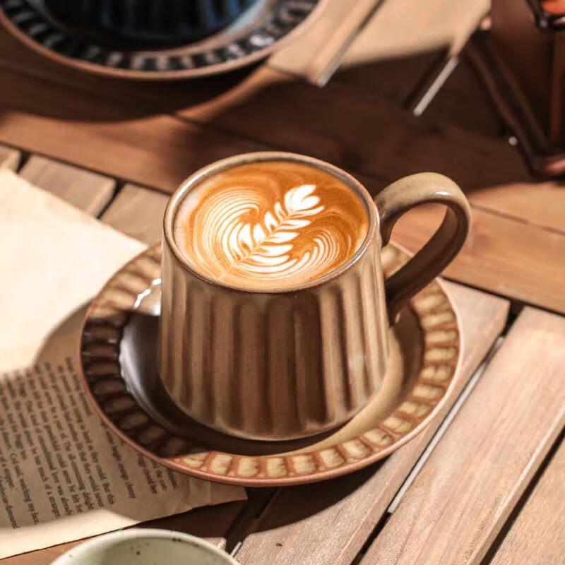 HANDUNYOU Retro 330ml Single-layer Coffee Glass Cup