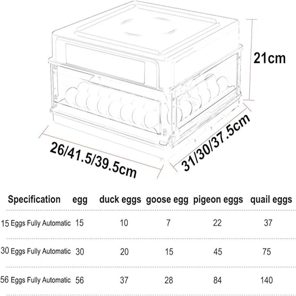 Incubator de 9-15 ouă pentru pui, gâscă, pasăre, prepeliță, echipament de incubație automată, instrumente de incubație pentru incubație, priza UE