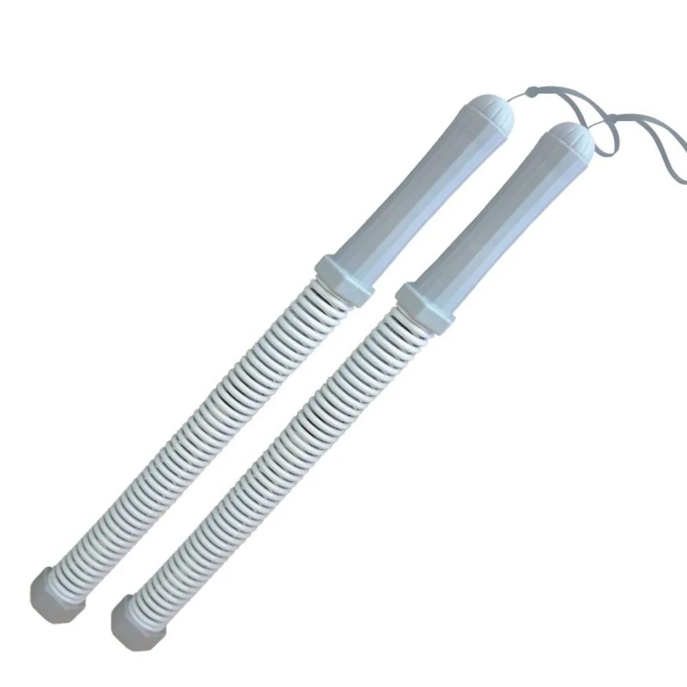 Ergonomic Grip Cordless Battle Rope Stainless Steel Non-slip Handle Strength Training Bar Flexible Spring Portable
