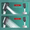 High Pressure Filtered Shower Head with Handheld 4 Water Discharge Modes Anti-Clog Silicone Outlet Leak-proof Shower Nozzle