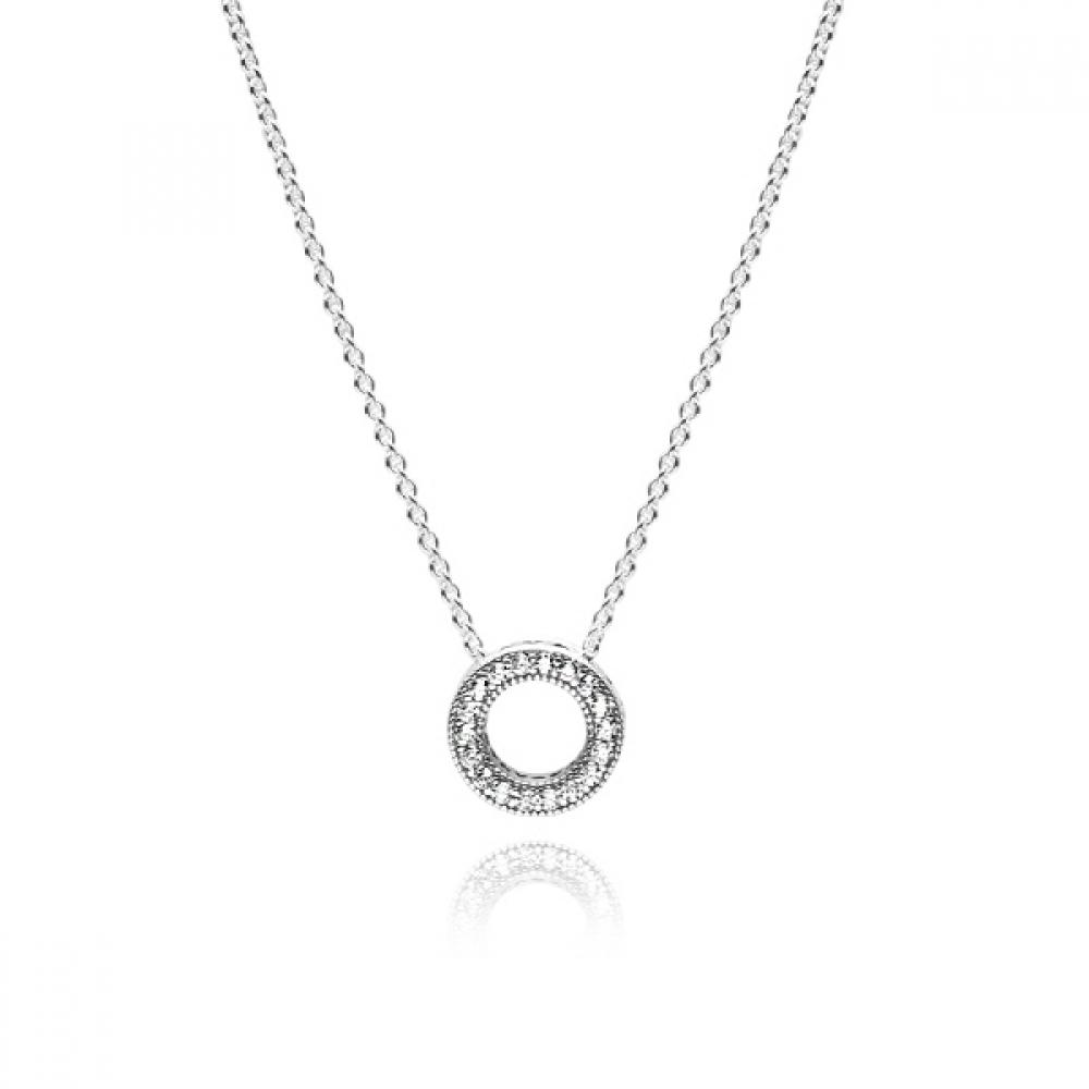 

Pandora 397436cz Срібне намисто Signature Heart Of Pandora 397436CZ-45
