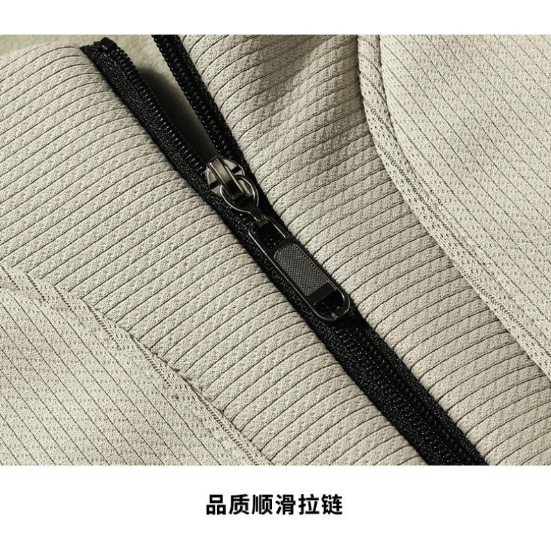 Men Long Sleeve Crew Neck Half Zip Loose Fit Casual Sweatshirt