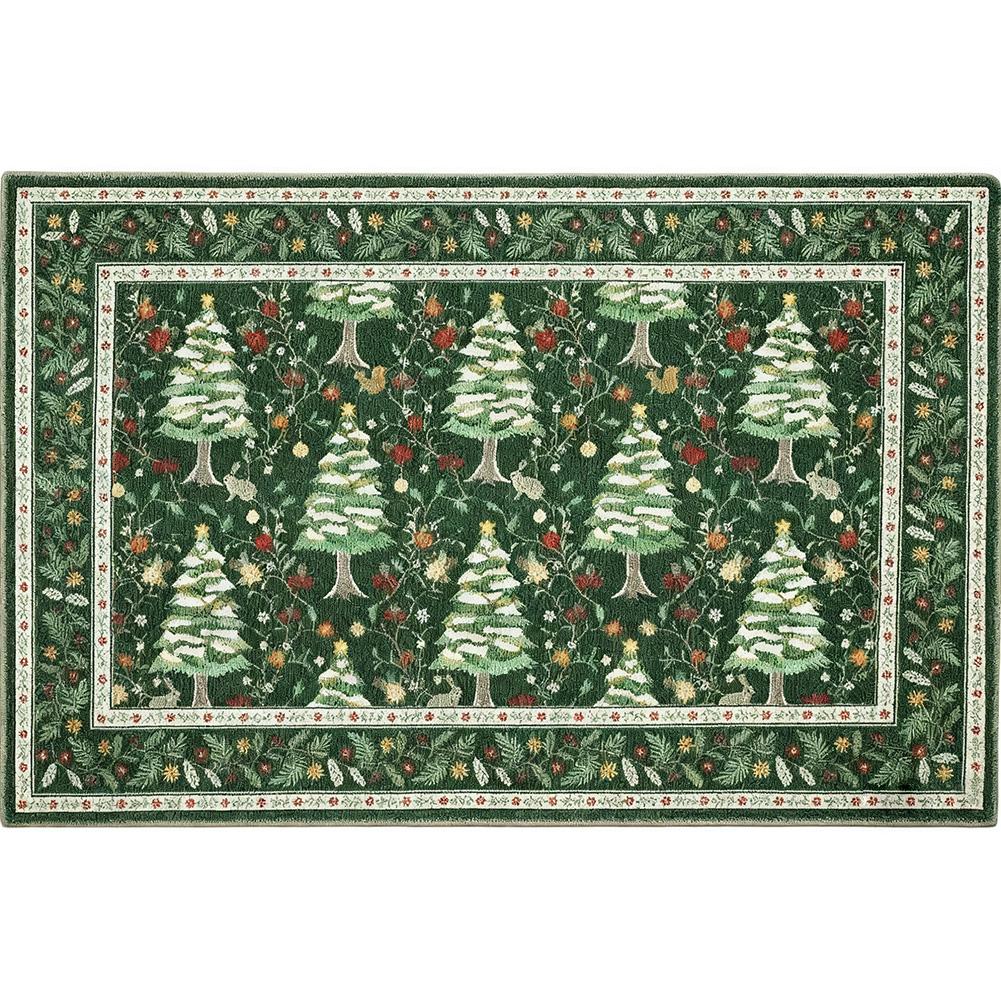 Christmas Festival Decoration Entrance Door Corridor Carpet Non-Slip And Stain-Resistant Mat Home Decoration