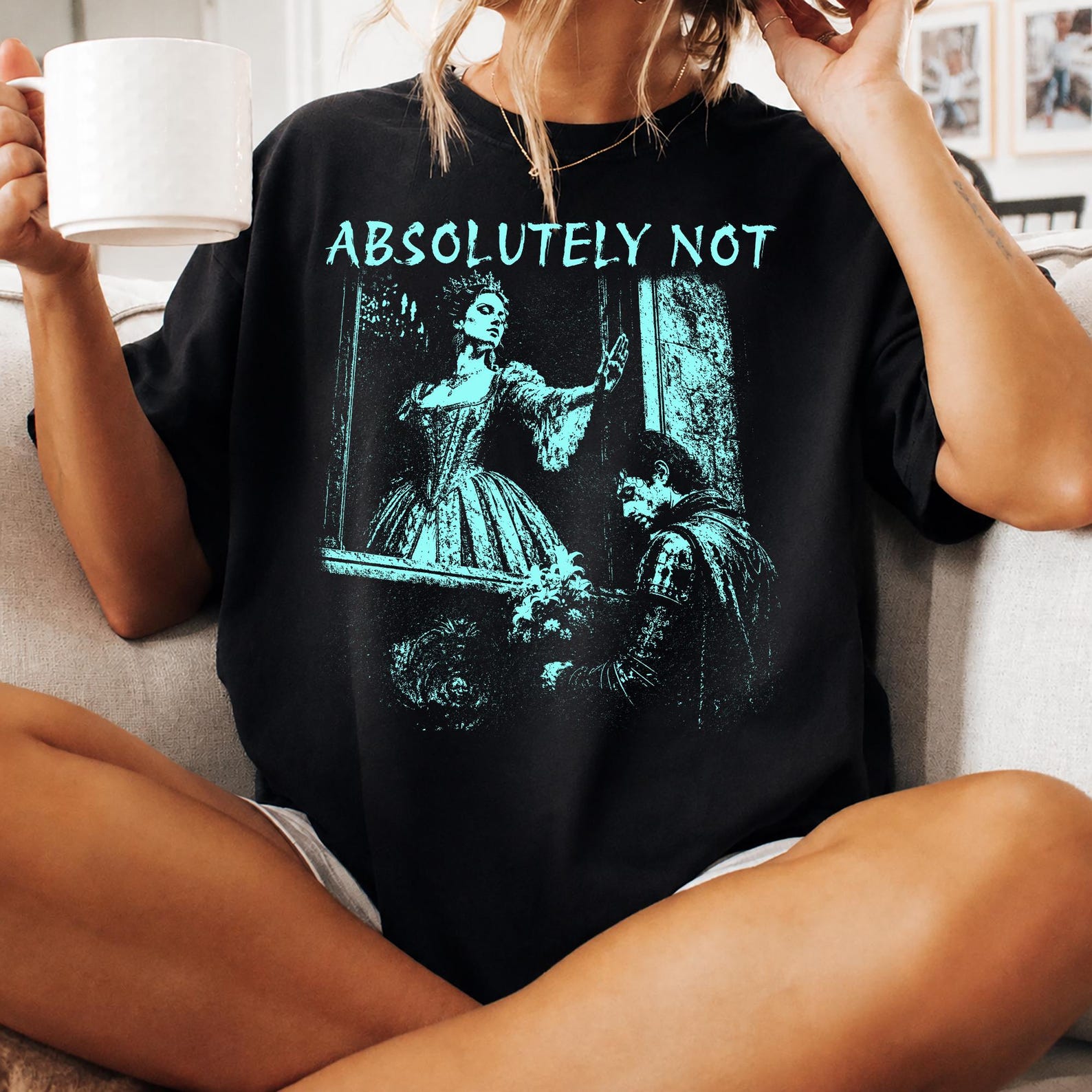 Absolutely Not Castlecore Shirt, Funny Knight Meme Comfort Colors Tee, Renaissance Fair Medieval Graphic, Knightcore Gift S