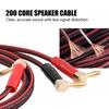 HI FI Pure Copper Speaker Cable Right Angle L Type Banana Plugs Line Wire Red & Black