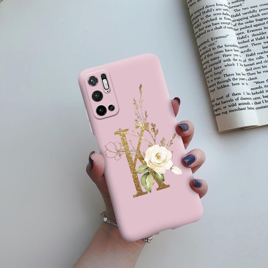 For Xiaomi Poco M3 Pro 5G Case for Poco M3 Pro 5G Cover Cute Letters Soft Silicone Phone Case for Xiaomi Poco M3 PocoM3 M 3 Pro