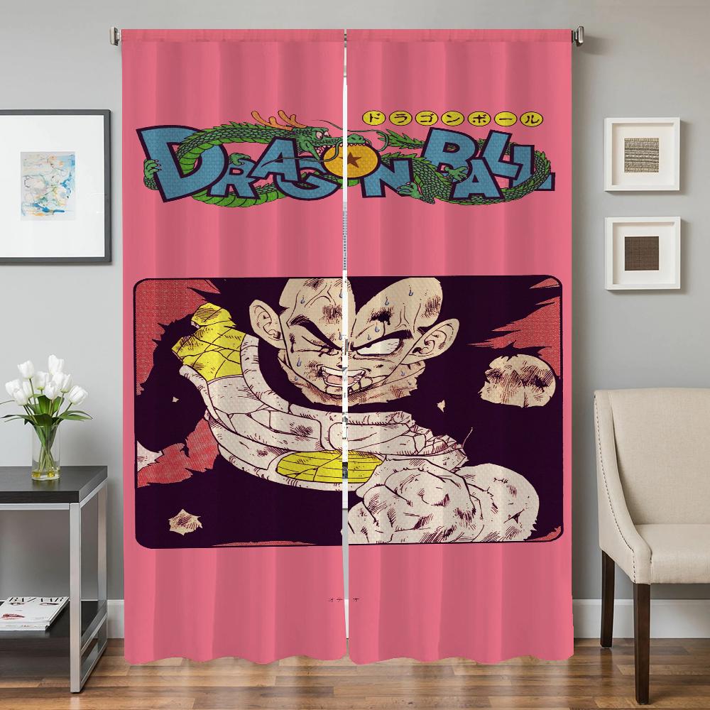

Window Kitchen Curtains for Living Room 2 Pieces Blackout Curtains Door Curtain D-dragon Ball-l Partition Bedroom Decoration W50xH70cmx2pcs-CL