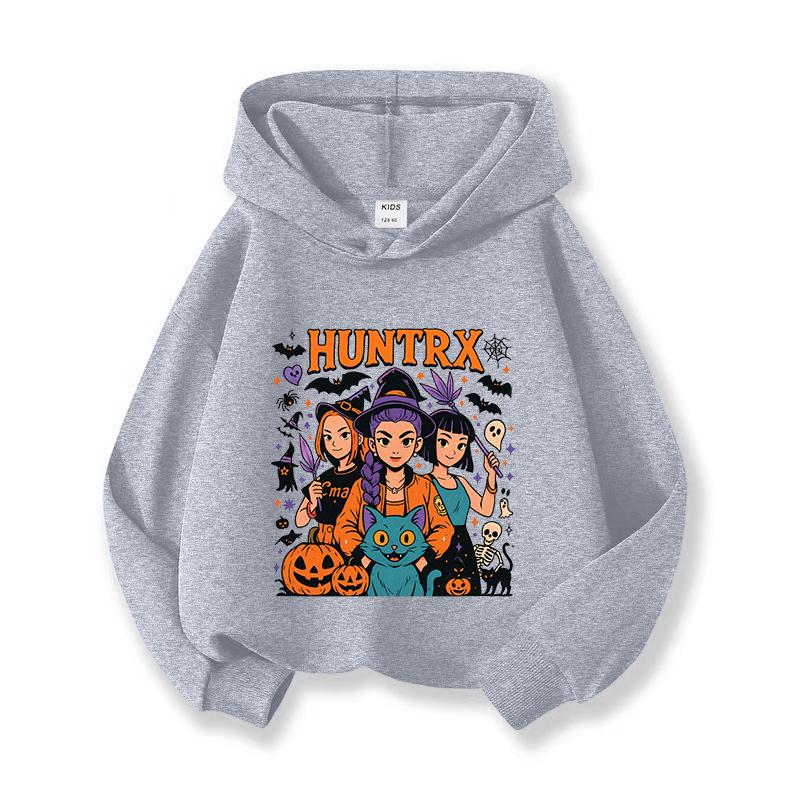 Kids Clothing Casual Loose Sweatshirt Cartoon Print Fashion Hoodie Girls