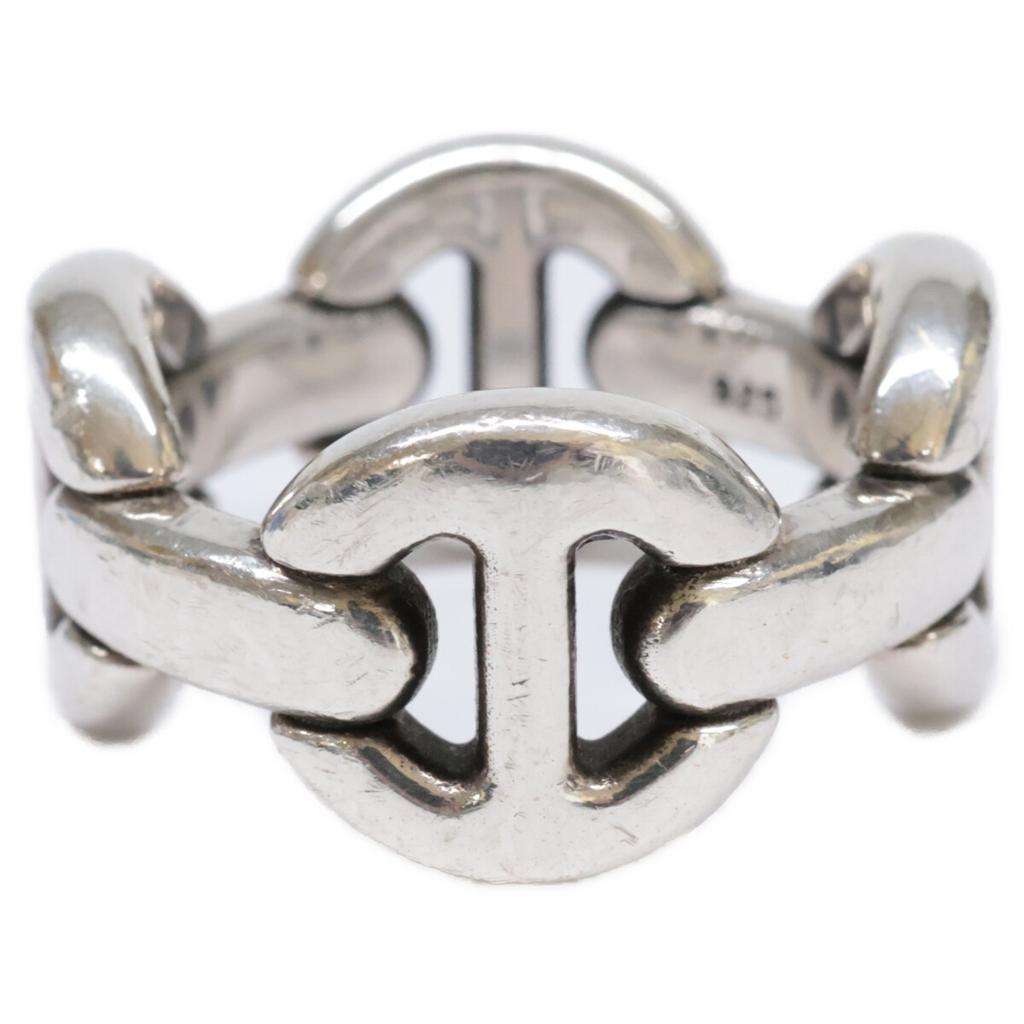 HOORSENBUHS 925 QUAD LINK Ring Ring 18 SilverUsed