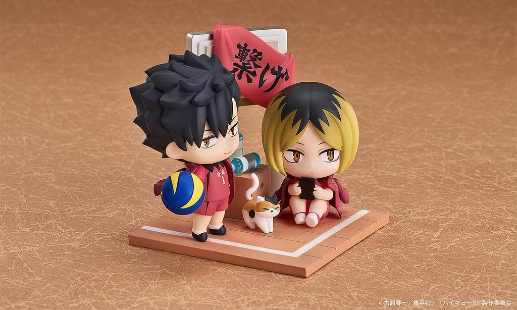 Kozume Kenma and Kuroo Tetsuro plastic painted finished figure Qset+ Haikyu!! non-scale