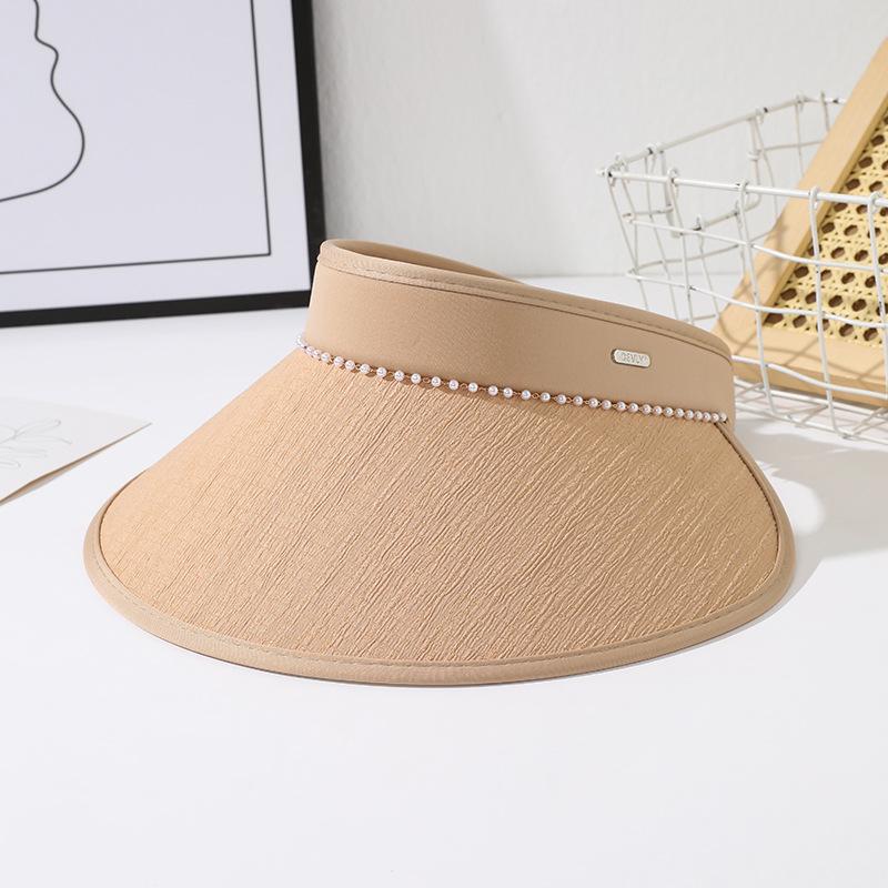 Hat Female cap Premium sense Summer breathable empty top sun protection hat Fashion outdoor cycling visor