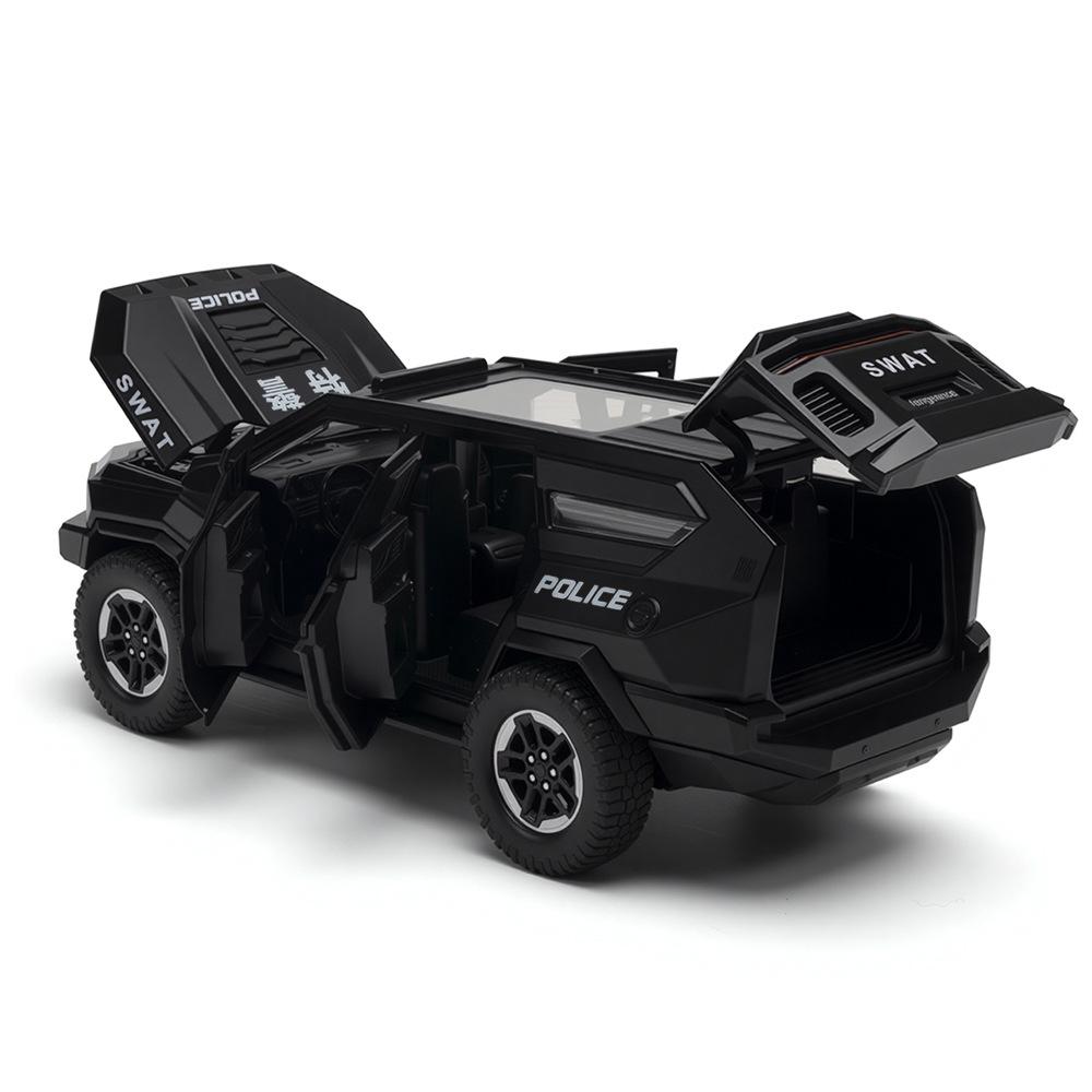 1:24 Rezvani Vengeance Armored Vehicle Alloy Die Cast Toy Car Model Sound and Light Children's Toy Collectibles Birthday Gift
