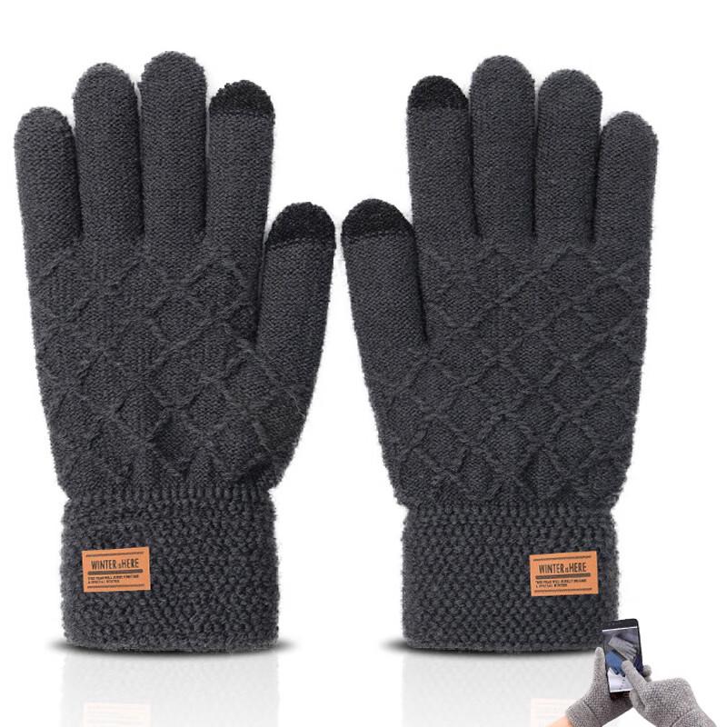 

LCsanyp Men s A077 Fleece-Lined Touchscreen Cycling Gloves One Size