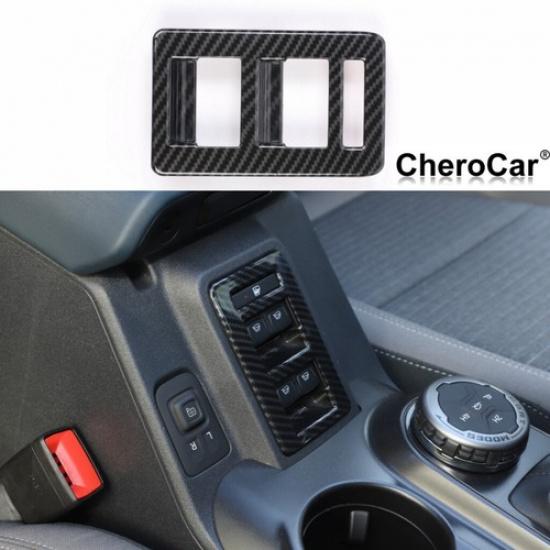 

ABS Carbon Fiber Window Switch Trim Cover Accessories For Ford Bronco -25