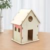 DIY Wood Birdhouse Kit Unfinished Log Home Craft Project with Safe Paint Wooden Crafts Boys And Girls Graffiti Bird Nest for Kids