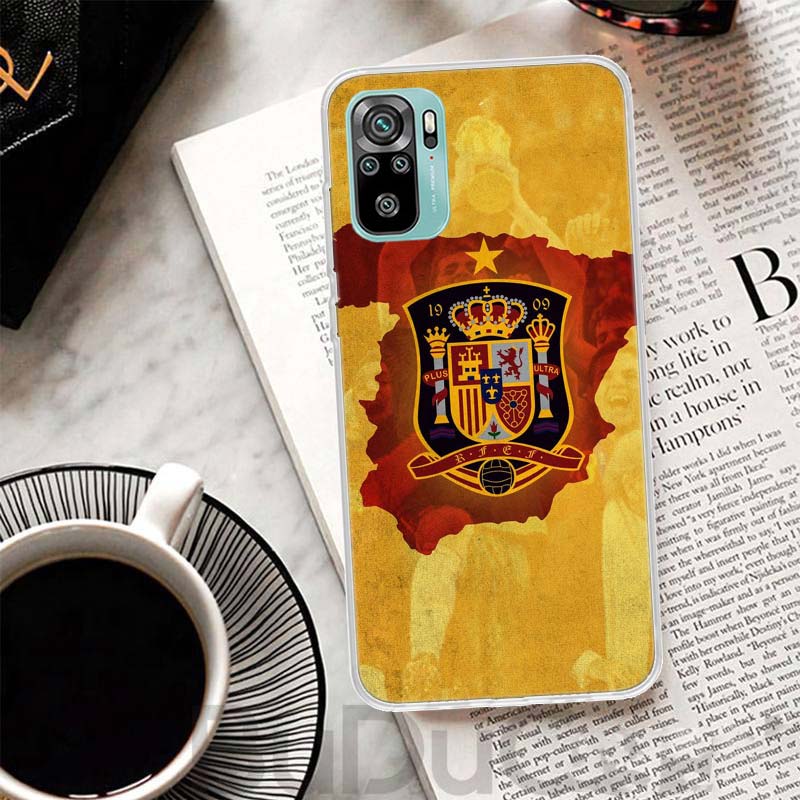 Spain Coat Of Arms Flag Cover For Xiaomi Redmi Note 14 13 12S 12 11 Pro Plus Phone Case 11S 10S 10 11E 11T 14Pro 13Pro Print Coq