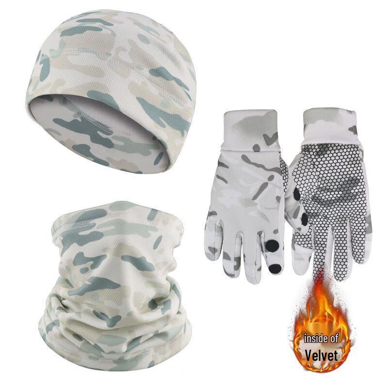 

Зимний флисовый набор 3-в-1: шапка, перчатки и шарф-снуд