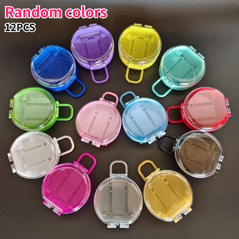

12pcs Mini Cute Round Suitcase Candy Packaging Boxes Desk Storage Box for Jewelry Exquisite Ornaments Convenient Storage Gifts