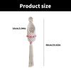 Cotton Weave Wall Pocket Wall Hanging Basket, Apartment Decorative Basket for Flower Display Plant and Home Organization