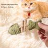 Realistic Fish Shaped Cat Chew Toy Durable Teething Bone For Kittens With Silvervine And Catnip