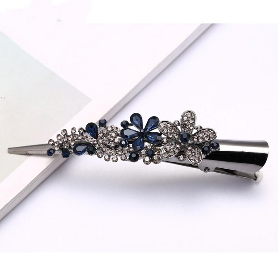 

Корейський стиль новий ретро великий страз металева шпилька-ріжок головний убір модний та вишуканий затискач-качкодзьоб шпилька для волосся аксесуар для волосся