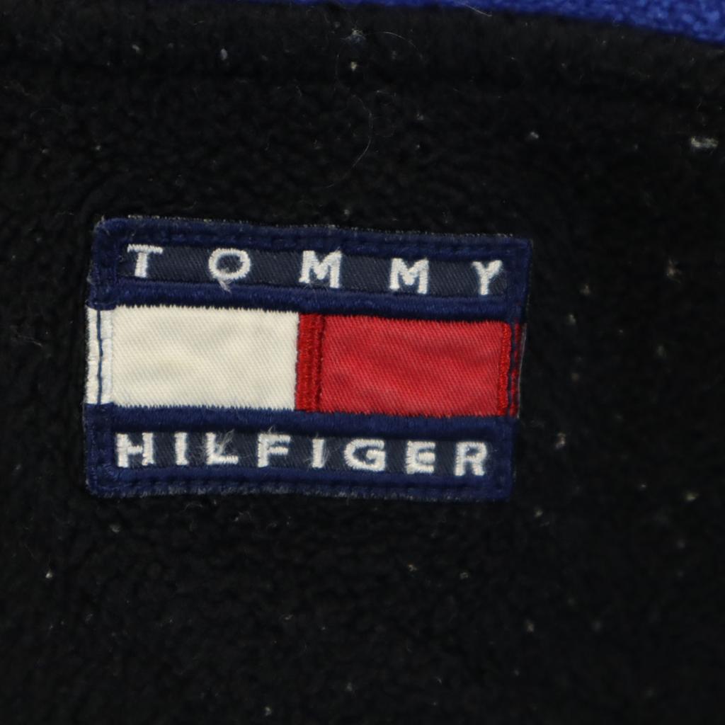 TOMMY HILFIGER 90s Old Flag Tag Long sleeve Half zip fleece Wear M blue Men's Used