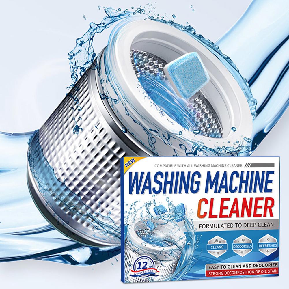 12/24pcs Washing Machine Descaler 360 Degree All Around Deep Cleaning Limescale Remover for Clean Inside Drums Cleaner