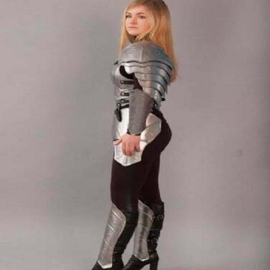 Halloween Female Fantasy Armor Suit, Knight Lady Armour, Women Warrior Armour, Lerp Armour, Lady Armor Halloweenský kostým