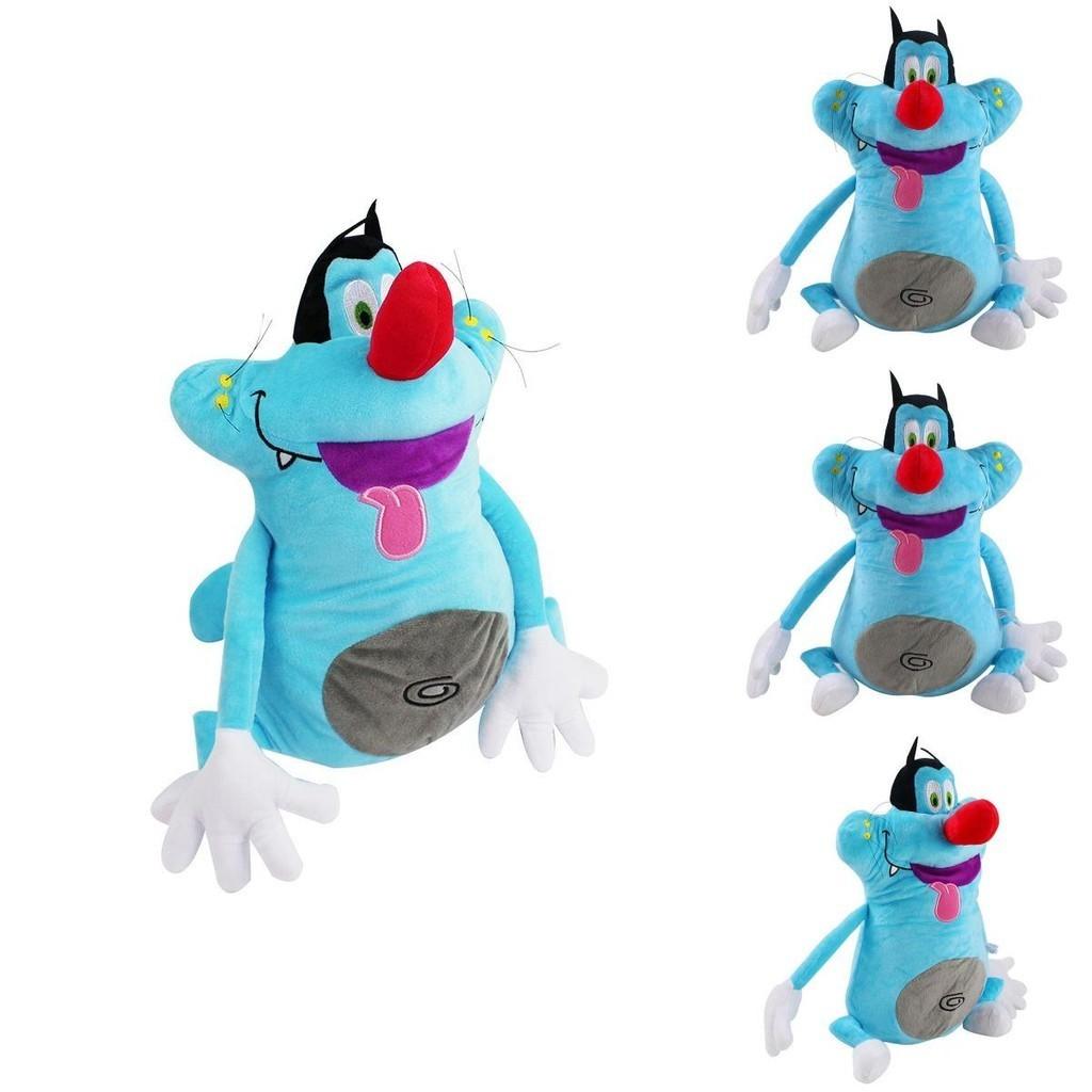 Delightful Blue Cat Oggy And The Cockroaches Soft Plush Doll For Kids And Adults