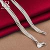 Collier étoile de mer en argent sterling 925 avec cinq chaînes serpent, bijou de mariage tendance