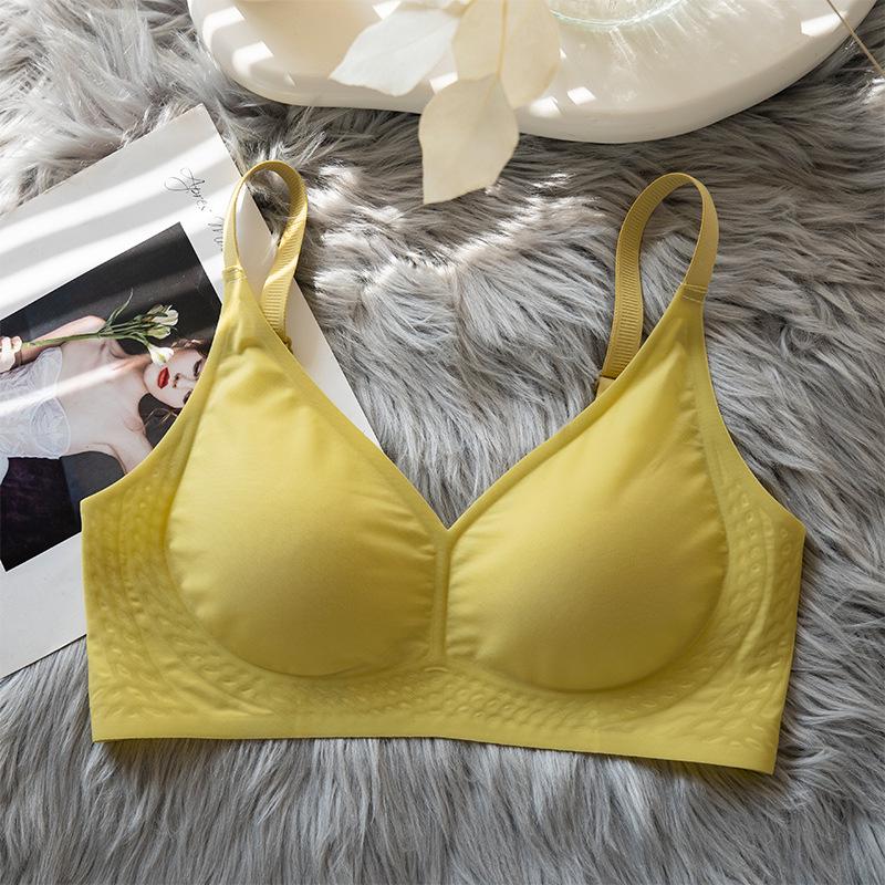 Women's Seamless Ice Silk Wire-Free Bra - Plus Size, Large and Small Bust, Hot Selling