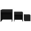Vidaxl Nesting Tables, 3 Pcs, Black