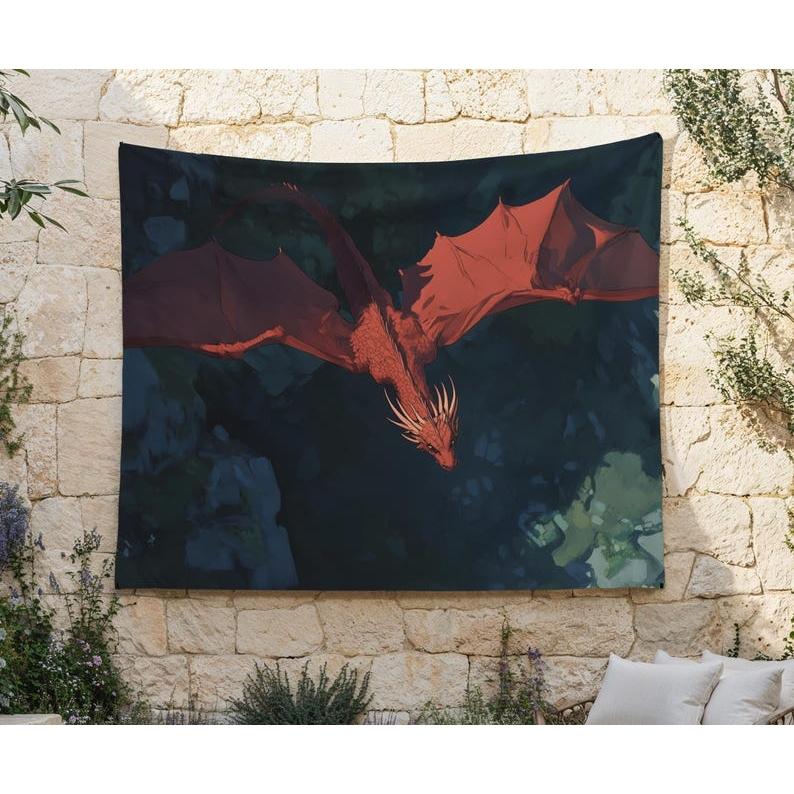 Dragon Flight tapestry 75x100