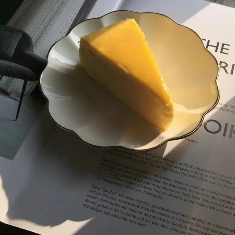 Keramická mísa ve skandinávském stylu, Phnom Penh, kreativní retro talíř na dort, úložný prostor, domácí centrum inventáře šperků