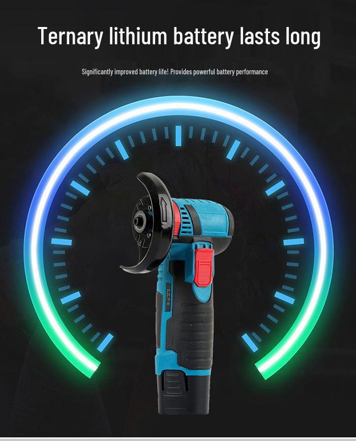 Mini Lithium-ion Handheld Angle Grinder - Multi-function Electric Polishing and Cutting Tool