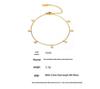 Qiong Yao Stainless Steel Zircon Anklet - Round Bead Light Luxury Foot Chain Accessory