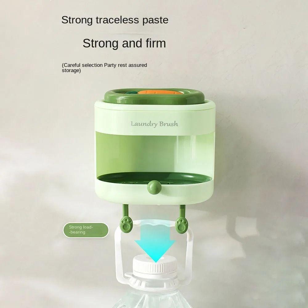 Wall Mount Soap Holder Back Scrubber Kit Carrot Drain Water Soap Shelf Bathroom