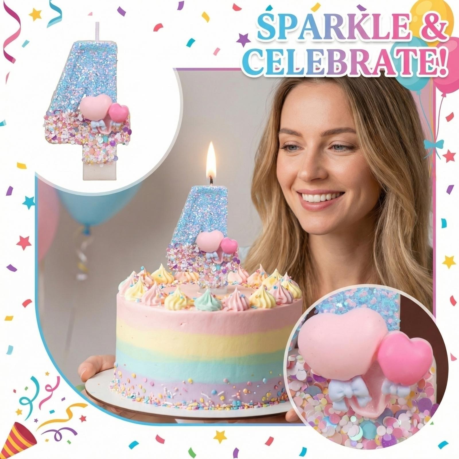 

Creative Cartoon Style Birthday Number Candles Party Decoration Set for Celebrations and Special Occasions Durable and Easy to Use one size